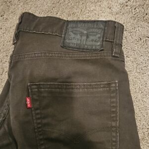 Levi's Men's Slim Jeans in Dark Olive
